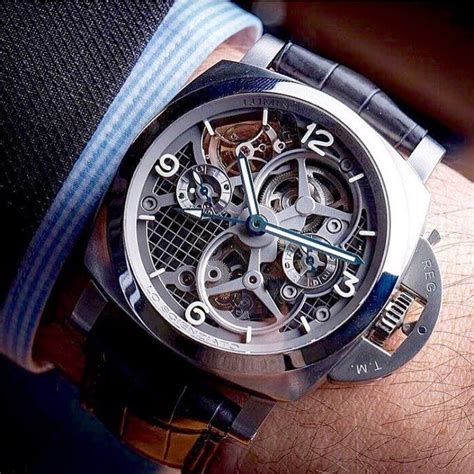 panerai skeleton tourbillon titanium|The 47 Best Skeleton Watches .